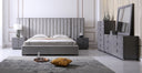 Buckley - Grey & Black Stainless Steel Bedroom Set