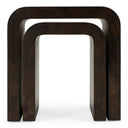 Guzman - Modern Dark Burl Nesting End Table Set