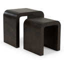 Guzman - Modern Dark Burl Nesting End Table Set, view 2