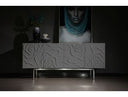 Talin Modern Black Crocodile & Rosegold Buffet