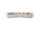 Nomad - Modern Off-White Fabric Curved Sectional Sofa