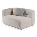 Nomad - Modern Off-White Fabric Curved Sectional Sofa