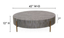 Chameau Medium Coffee Table Black and White