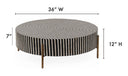 Chameau Small Coffee Table Black and White