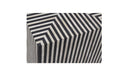 Terning Side Table Black and White