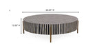 Chameau Large Coffee Table Black and White