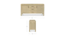 Wiley 3 Drawer Sideboard Natural