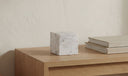 Cora Cube Tabletop Accent Banswara Purple White Marble