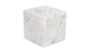 Cora Cube Tabletop Accent Banswara Purple White Marble