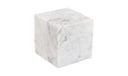 Cora Cube Tabletop Accent Banswara Purple White Marble