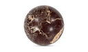 Odessa Sphere Tabletop Accent Red Levanto Marble