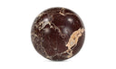 Odessa Sphere Tabletop Accent Red Levanto Marble