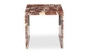 ROSA ACCENT TABLE ROSSO LEVANTO MARBLE