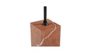 Caro Side Table Rosso Alicante Marble