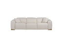 Hagerty - Modern Off-White Fabric Sofa With 2 Power Recliners