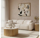 Hagerty - Modern Brown Leather Sofa with 2 Power Recliners