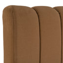 harris - modern brown fabric bed