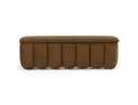 Harris - Modern Brown Fabric Bench w/ Storage