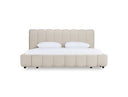 Harris - Modern Off-White Fabric Bed
