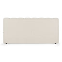 harris - modern off-white fabric bed