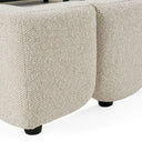 Harris - Modern Off-White Fabric Bed