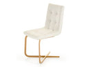 Ganon - Modern White & Gold Dining Chair