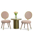 Haswell - Glam Pink Velvet Accent Chair (Set of Two)