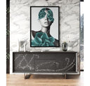Inverness - Contemporary Black Oak + Acrylic Dining Table