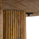 Hayden - Modern Marble + Wood Round Dining Table