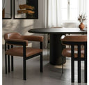 Summit - Modern 118" Black Ash Dining Table