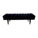 Ritner Modern Green Velvet Bench