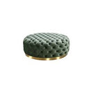 Collins - Glam White Marble & Gold End Table