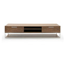 Heloise - Contemporary Walnut & Stainless Steel Dresser