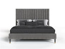 Hemlock - Modern Grey Velvet Bed