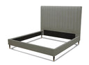 Hemlock - Modern Grey Velvet Bed