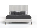 Hemlock - Contemporary White Fabric Bed