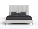 Hemlock - Contemporary White Fabric Bed