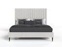 Hemlock - Contemporary White Fabric Bed