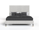 Hemlock - Contemporary White Fabric Bed