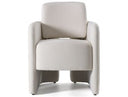 Hermosa - Modern White Fabric Dining Chair