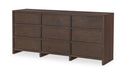 Jenson 9 Drawer Dresser Brown