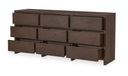 Jenson 9 Drawer Dresser Brown