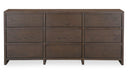 Jenson 9 Drawer Dresser Brown