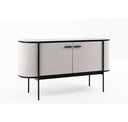 Hobart - Modern Black Ceramic End Table