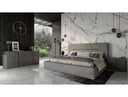 Hollywood - Italian Contemporary Grey Leather Bed