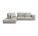 Hollywood - Italian White Leather Ottoman