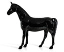 Black Full Size Horse Sculpture