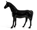 Black Full Size Horse Sculpture