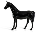 Black Full Size Horse Sculpture