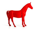 Red Full Size Horse Sculpture